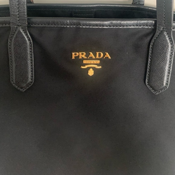 Prada black nylon tote with dust bag - Picture 2 of 16